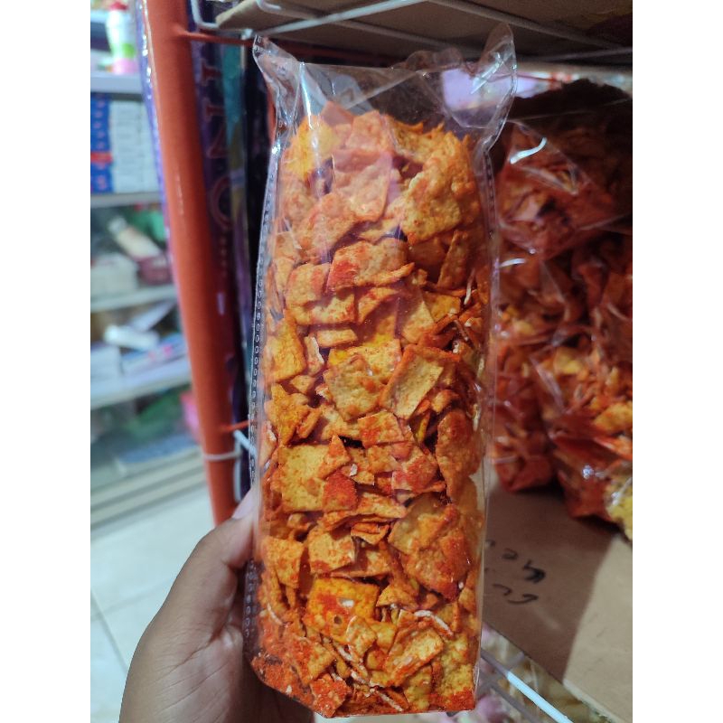 

Kerupuk Emping Balado, emping balado, emping jagung, jagung balado, snack gurih