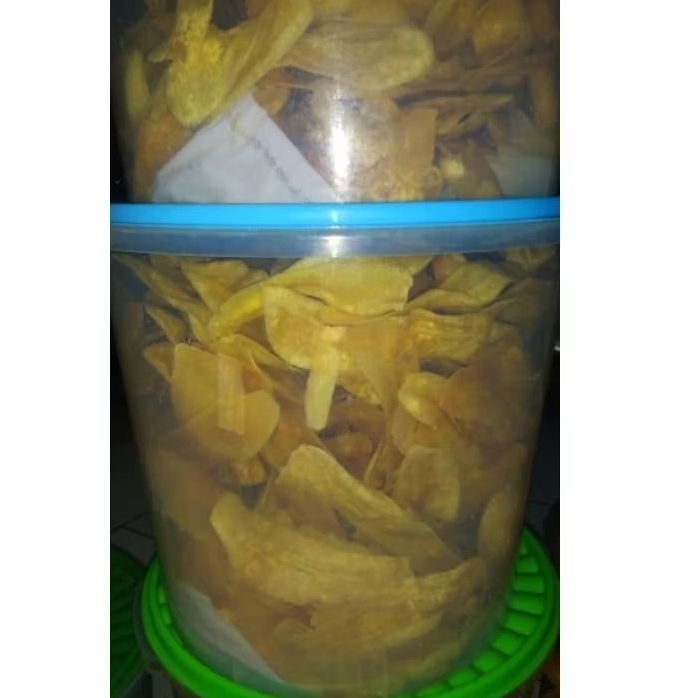 

KERIPIK PISANG ASIN GURIH!!! perTOPLES UK 5L (PAKAI PISANG NANGKA)