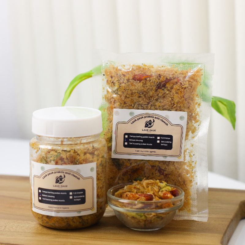 

REBON CAWANG (Cabe Bawang) SACHET 100GR & TOPLES 200ML / PAKET GANDENGAN/ LAUK PAUK BRAND