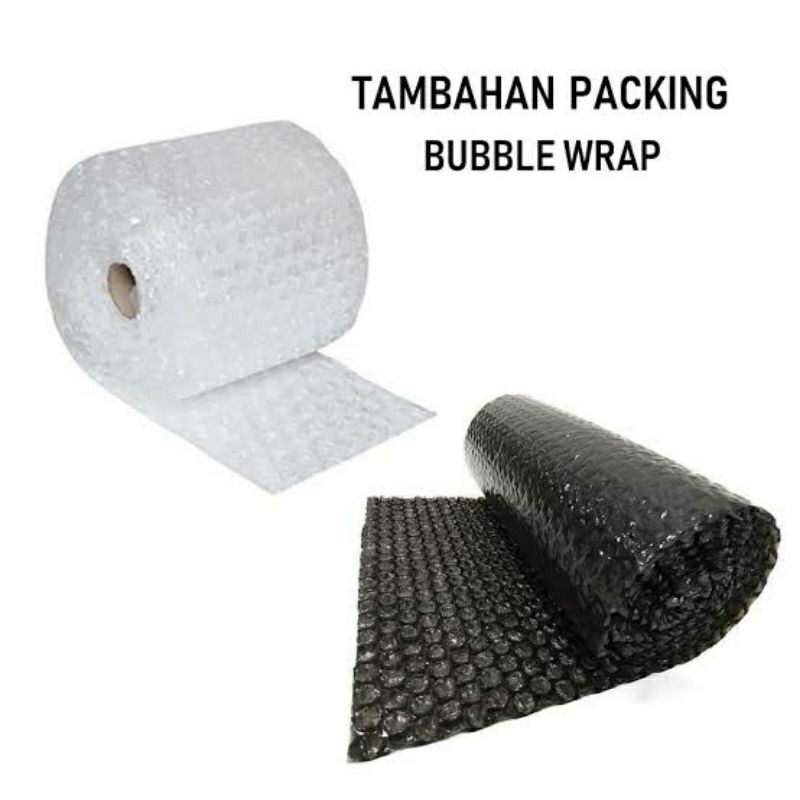 

BUBBLE WARP TAMBAHAN PACKING (Supaya Plastik Packing Lebih Tebal & Lebih Aman)