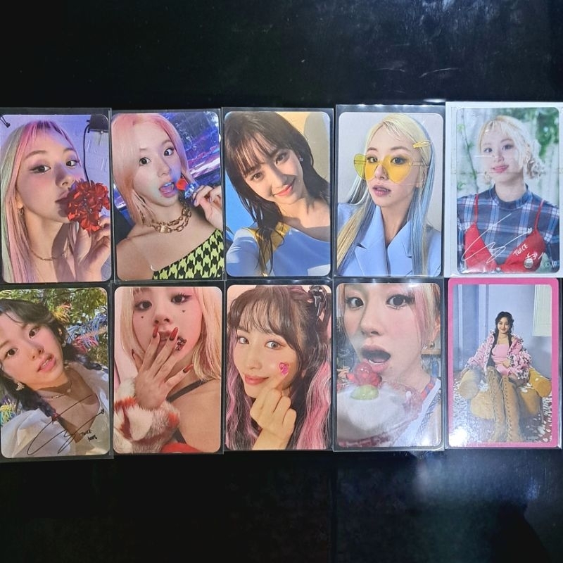 ☆ pc twice stayc  ☆ chaeyoung momo jihyo sumin ☆ taste of love tol gelas cincin specs ring pop cheer