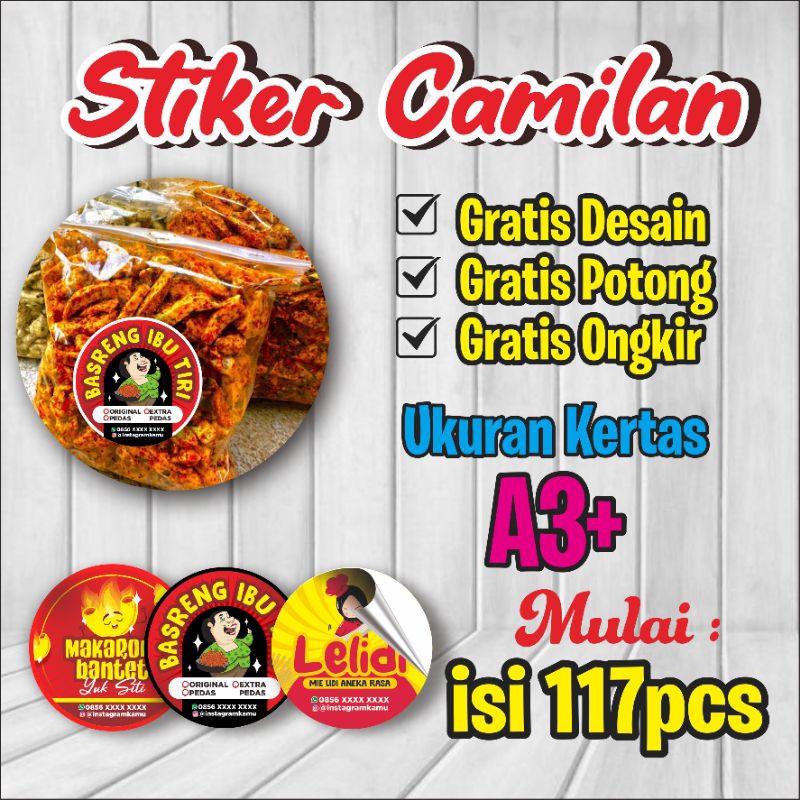 

Stiker Logo Makanan Minuman Bontak Cromo A3+