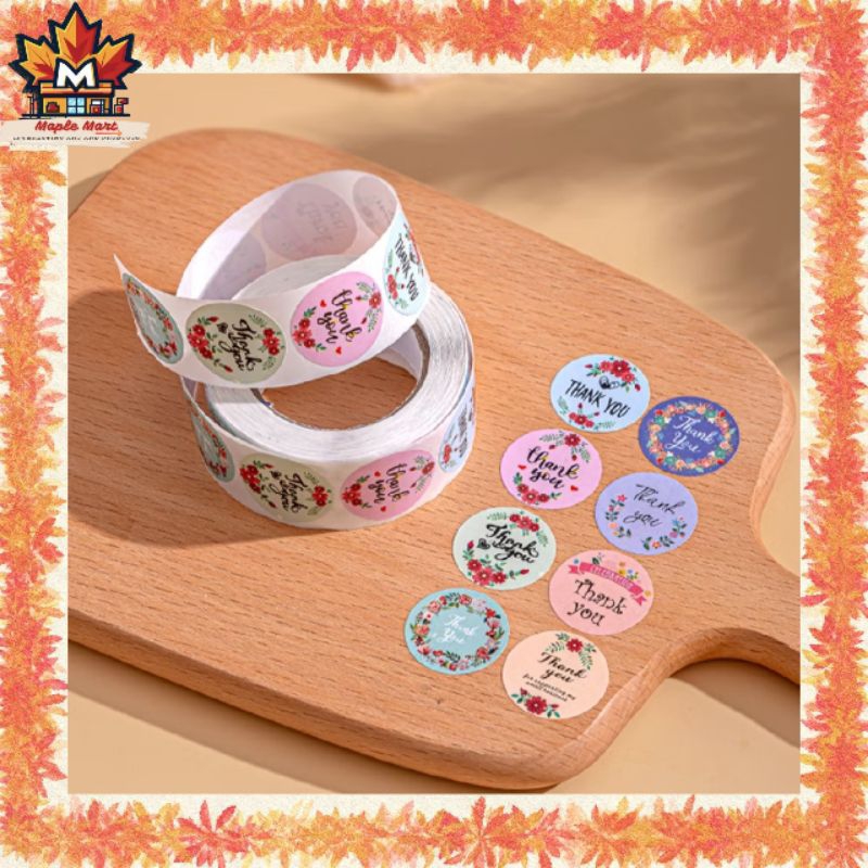 

Maple Decor - Stiker 2,5cm Terima Kasih / Sticker Thank You / Label Order / Happy Birthday / Koki Masak / Logo Halal / Fragile Unboxing / Appreciation Word / Cuaca / Gift