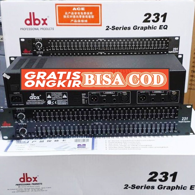 Equalizer dbx231 dbx 231 2x31 channel Equaliser Dbx 231 2-Series Graphic EQ Equalizer DBX231