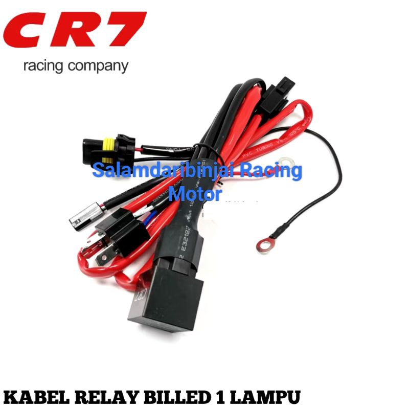 Kabel Relay Set Billed Motor Merek Aes Riley Kabel Super Reley 1 Lampu Hid Projie Projector Biled KA
