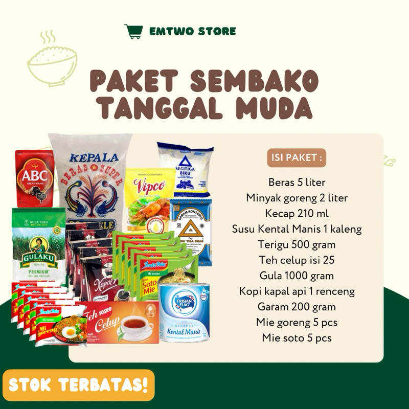 

Paket Sembako Tanggal Muda - Packing Dus