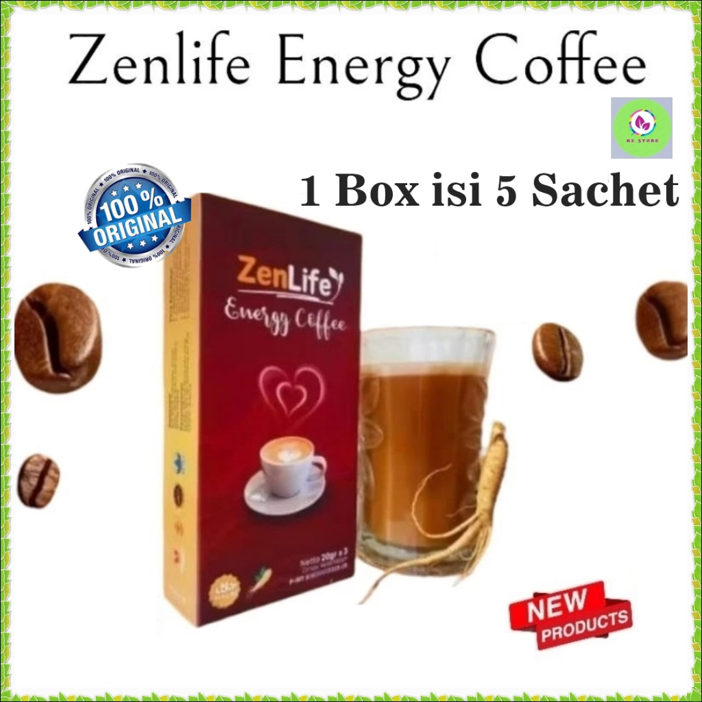 

ZenLife Energy Coffee Kopi Stamina 1 Box Isi 5 Sachet