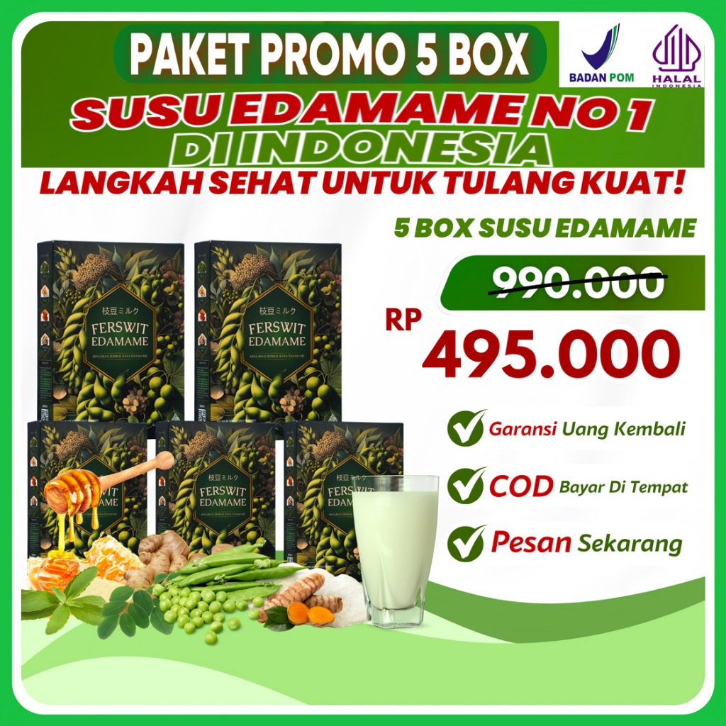 

FERSWIT Susu Edamame Jepang Asli 100% Original Isi 1000 Gr