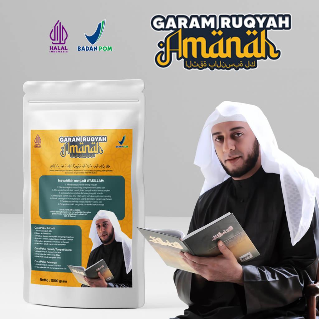 

[EDISI KHUSUS] Garam Ruqyah Amanah Syekh Ali Jaber 1000gr