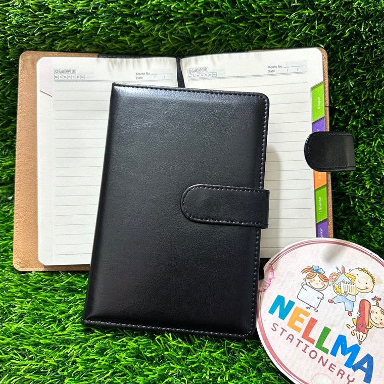 

5uBest Produk Buku Agenda Caver Kulit Kancing Magned Agenda Bulanan E75