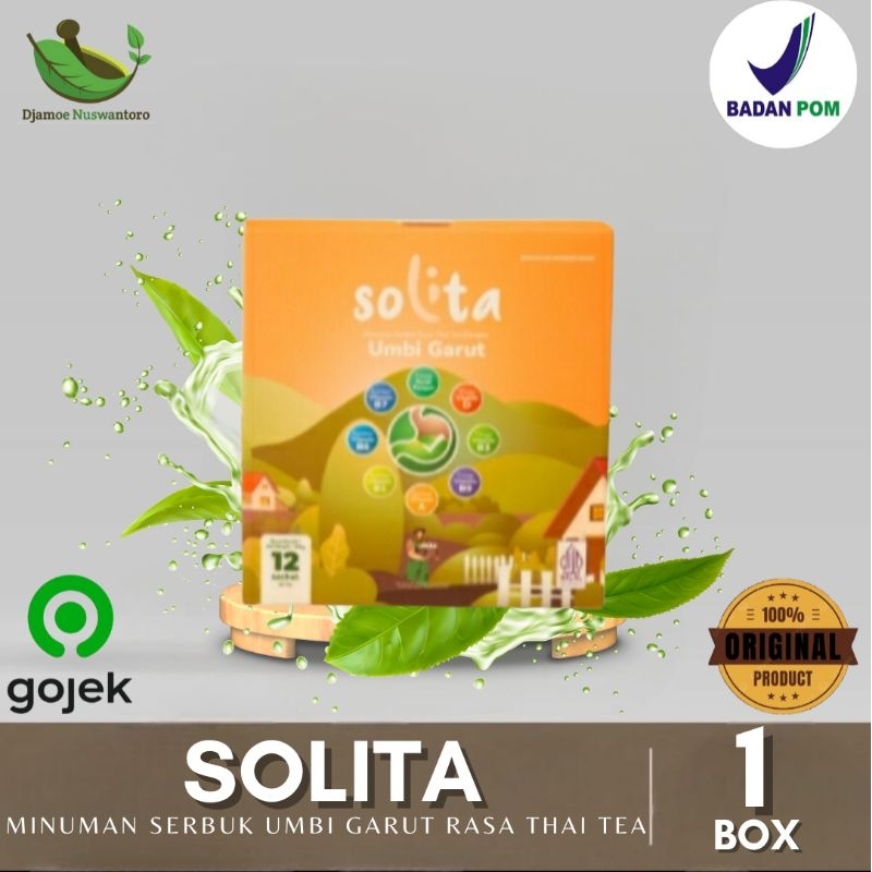 

SOLITA MINUMAN SERBUK UMBI GARUT RASA THAI TEA - ISI 12 SACHET