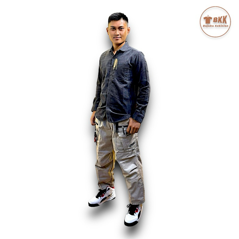 Celana Pendek Sirwal Cargo Pria 7/8