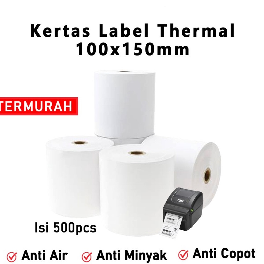 

Terlaku NG Sticker Kertas Thermal Thermal Label 1 x 15 mm A6 5 pcs C37