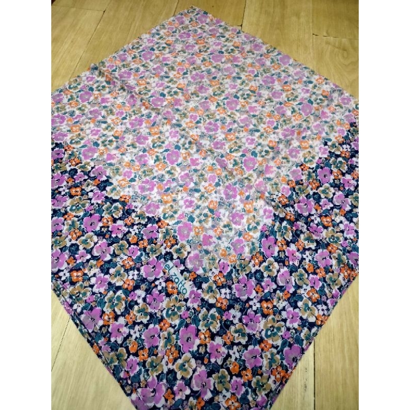 Jilbab segiempat elzatta motif original branded PL