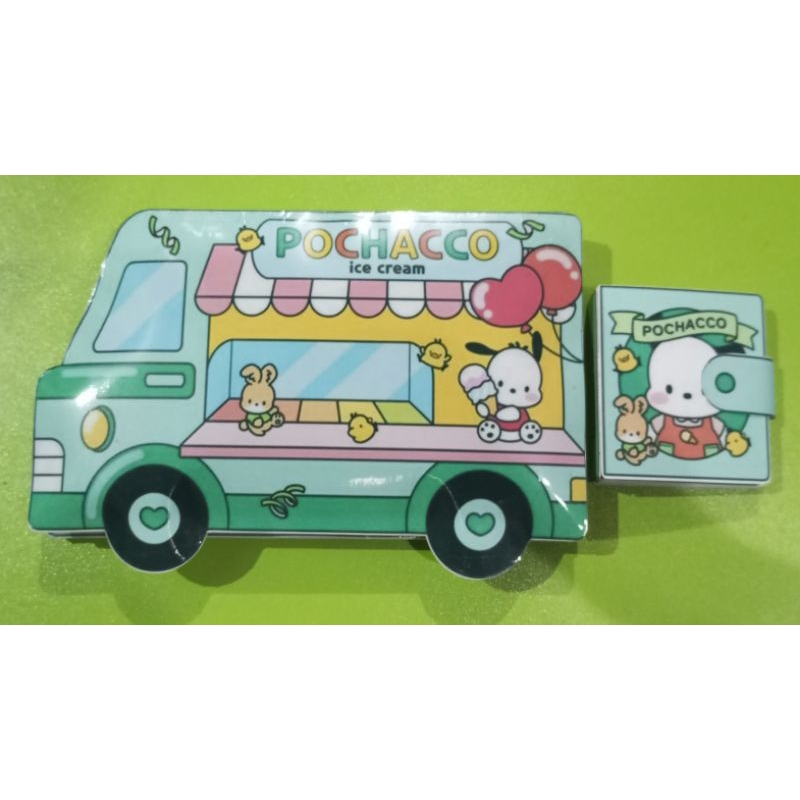 [Laminasi] Paper squishy book/ Paper doll book Pochacco ice cream