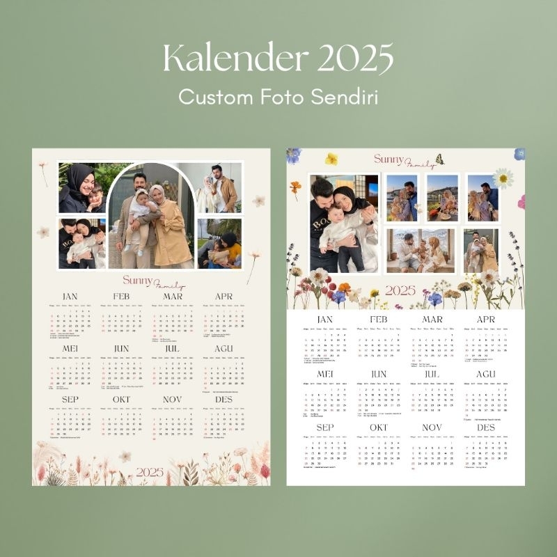 

KALENDER 2025 CUSTOM FOTO SENDIRI DESAIN ESTETIK