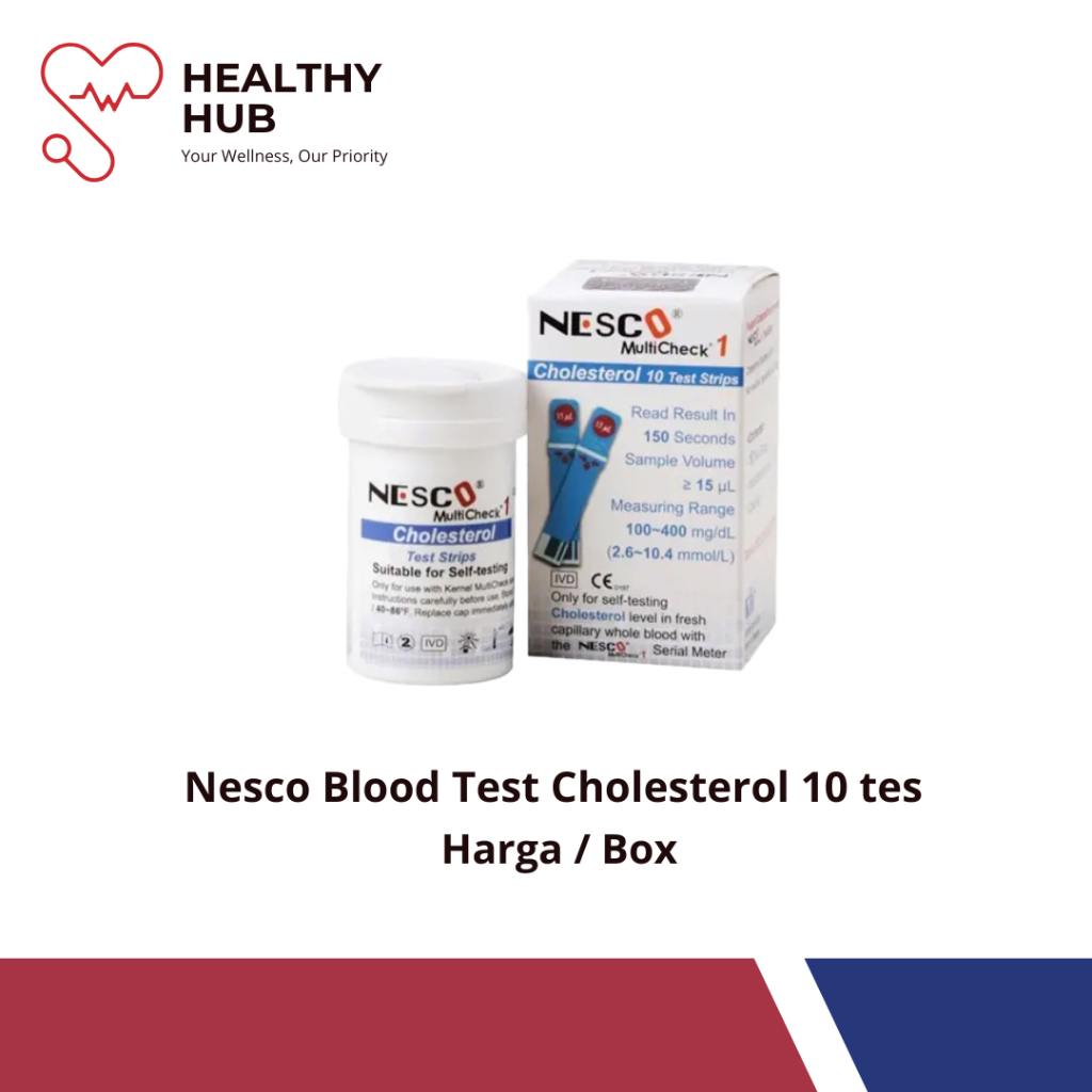 Nesco Blood Test Kolesterol 10 tes