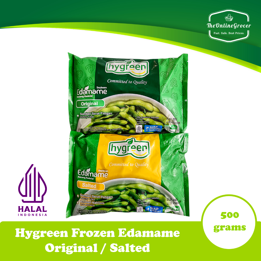 

Hygreen Frozen Edamame 500gr - Edamame Beku Mitratani Kualitas Ekspor