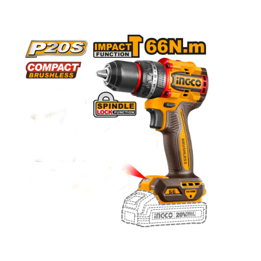 Mesin Bor Impact Drill 66NM Unit Only INGCO CIDLI206681