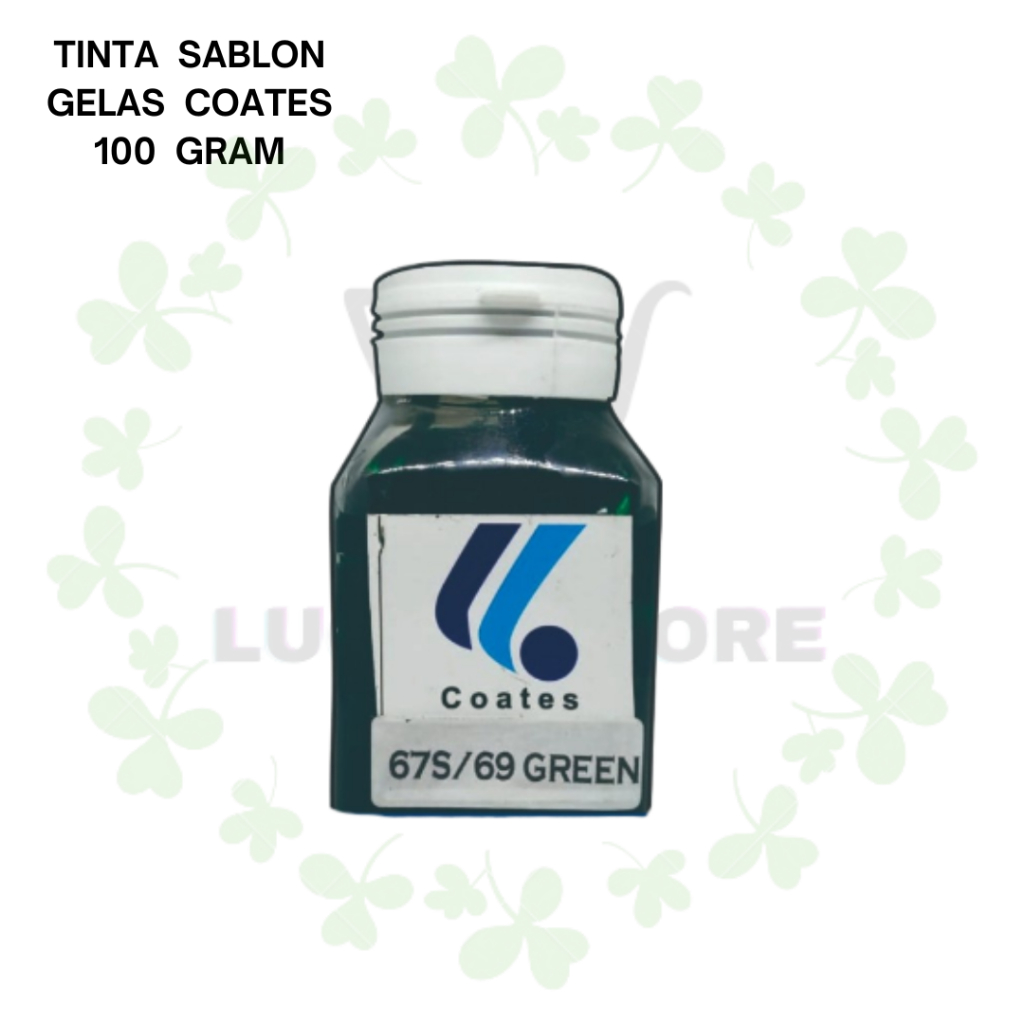 

Tinta Sablon Coates Warna Green 100gr Khusus Media Gelas Kaca Keramik PCB Metals Acetal Metal OC ABS Poly Propylene PP Ethylene PE SPS Hijau Ijo Tua Prakraya Kerajinan Art Seni Kesenian Murah Malang Jatim