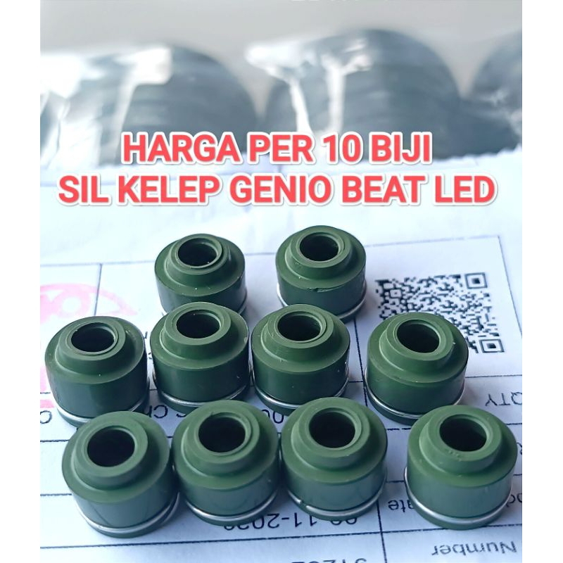 HARGA PER 10 BIJI SEAL SIL KELEP KLEP GENIO BEAT LED DELUXE SONIC SATRIA FU VIXION MX SUPRA GTR 150 