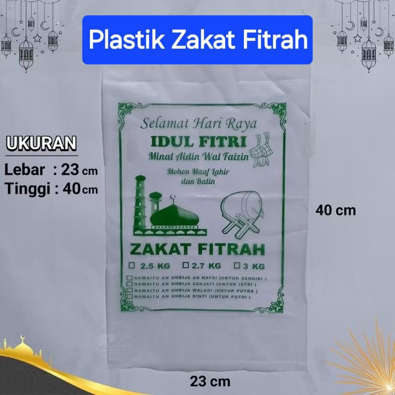 

Grosir Plastik Zakat Fitrah isi 100 pcs