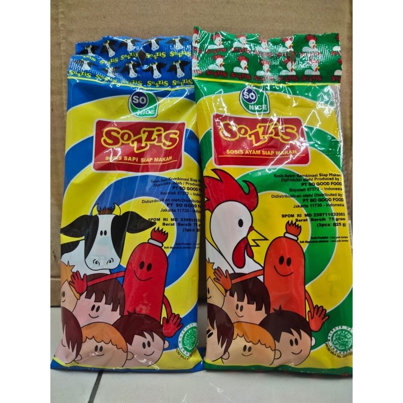 

[promo] Sozziz SoNice isi 3 rasa Ayam/Sapi siap makan