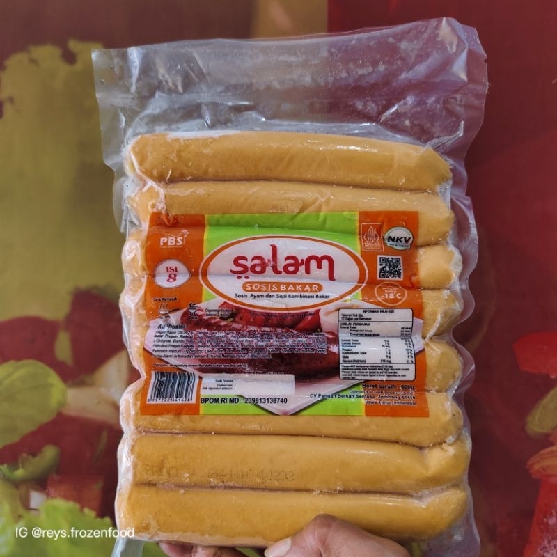 

Salam Sosis Bakar 600 gram isi 8pc