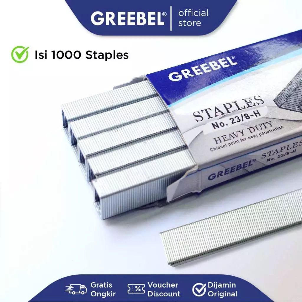 

GREEBEL STAPLES / ISI STAPLES 23/8-H / PCS