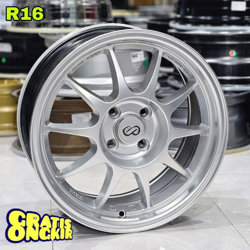 velg mobil r16 ENKEI TARMAC LEBAR 7 ET 40 velg racing ring 16 velg mobil racing brio jazz city freed