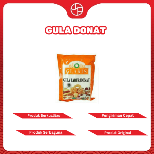 

Gula Donat Halus, Gula Tabur Donat Clariss Kemasan orange 250gr