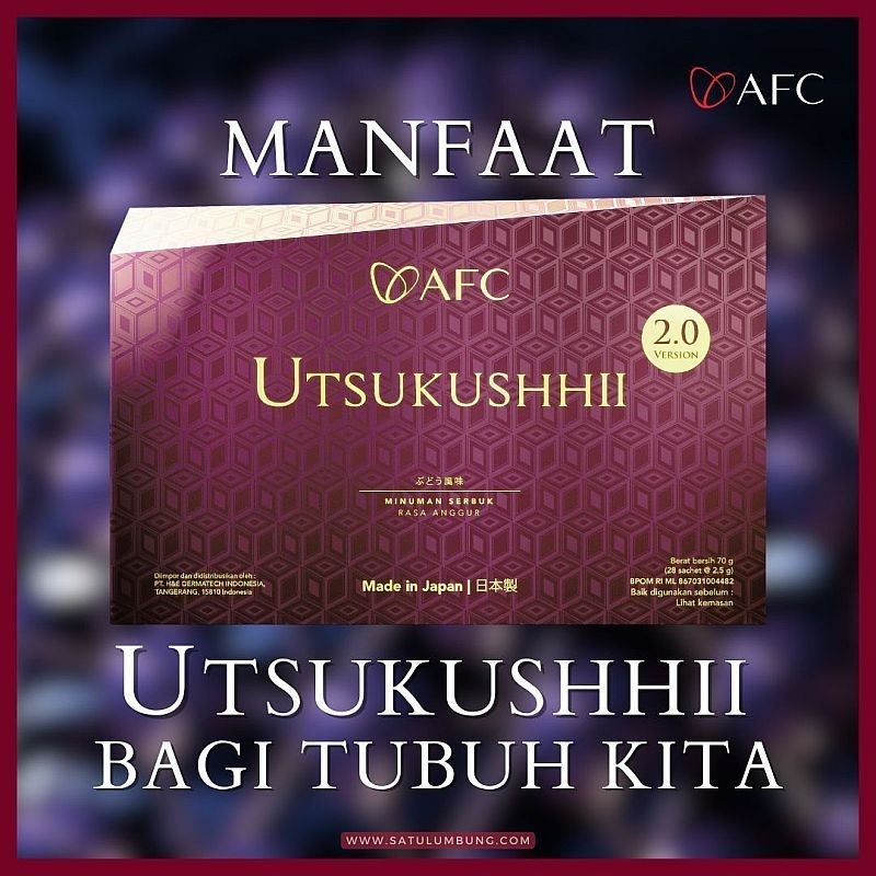 UTSUKUSHHI GOLD 1 BOX SUPLEMEN AFC ORIGINAL JAPAN