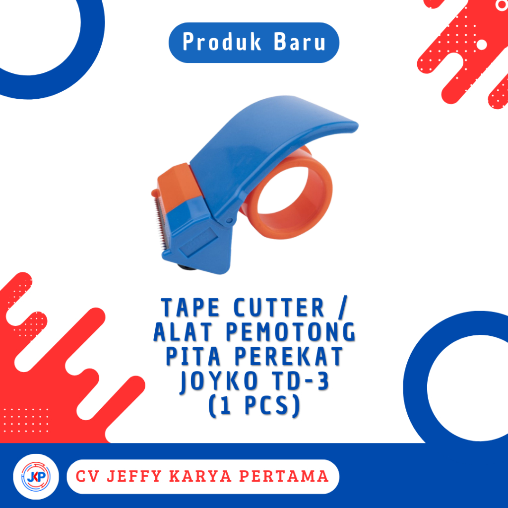 

Tape Cutter/Alat Pemotong Pita Perekat Joyko Td-3 (1 Pcs)