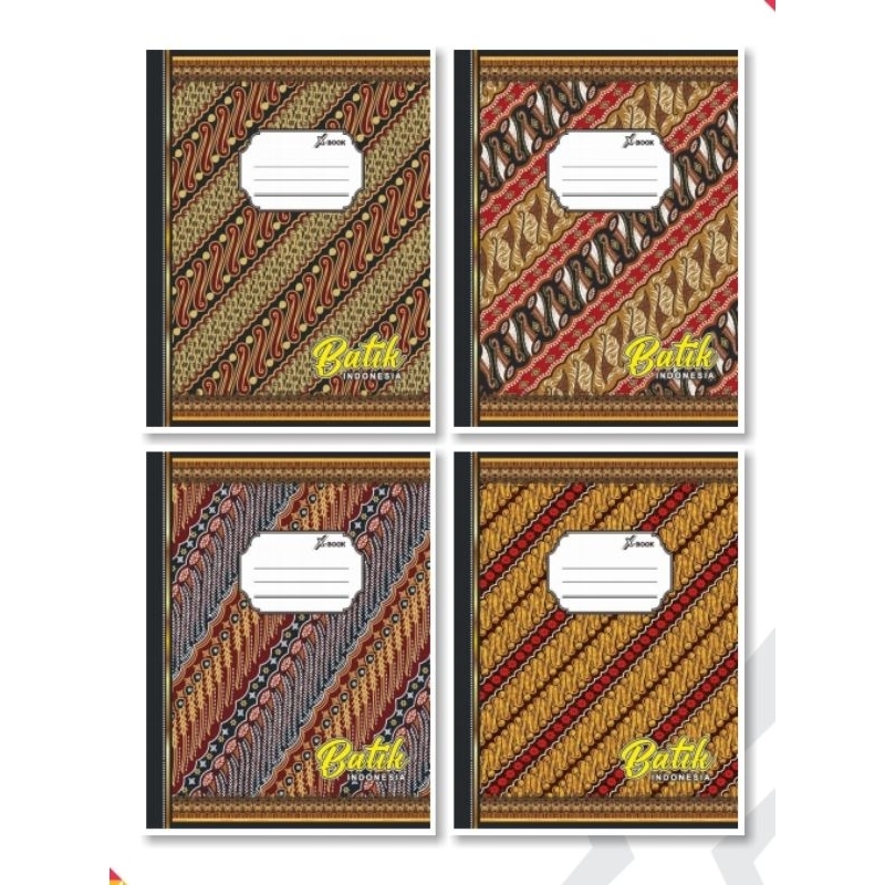 

(10BUKU) BUKU TULIS 38 COVER BATIK/ADA LABEL NAMA