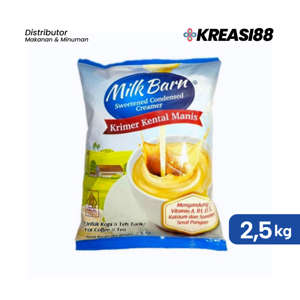 

Krimer Kental Manis / Susu Kental Manis / SKM Milk Barn 2,5kg Pouch