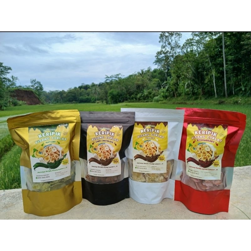 

keripik pisang coklat lumer