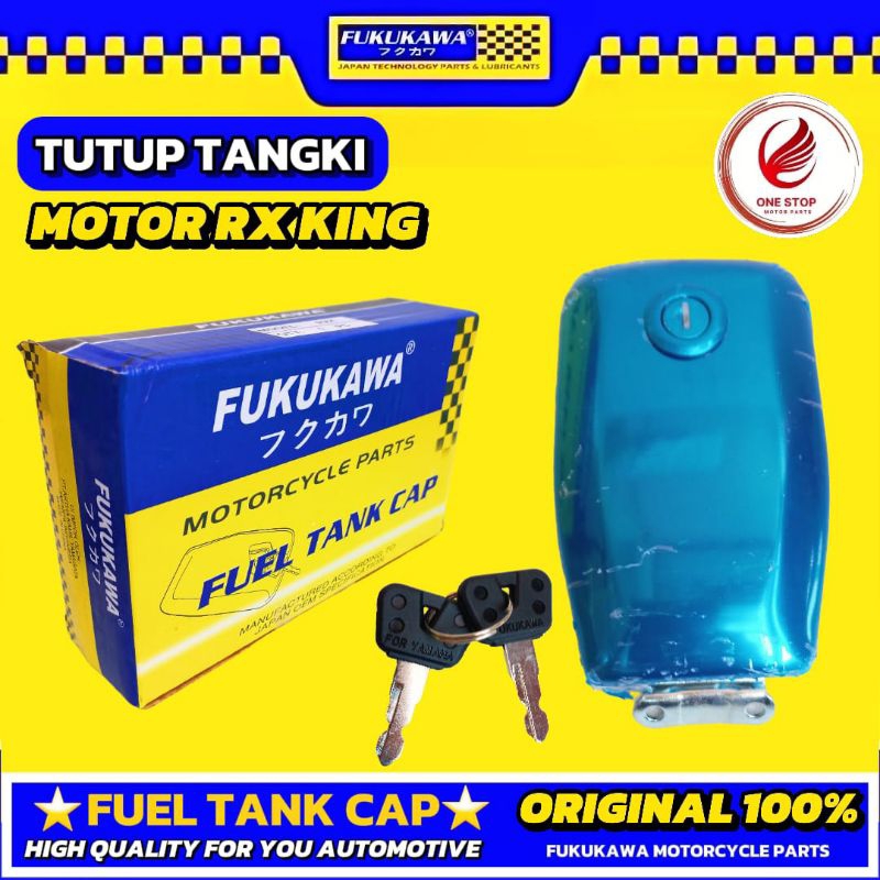 TUTUP TANGKI FUEL TANK CAP MOTOR RX KING RXK + KUNCI ORIGINAL ORI ASLI MERK FUKUKAWA HIGH QUALITY