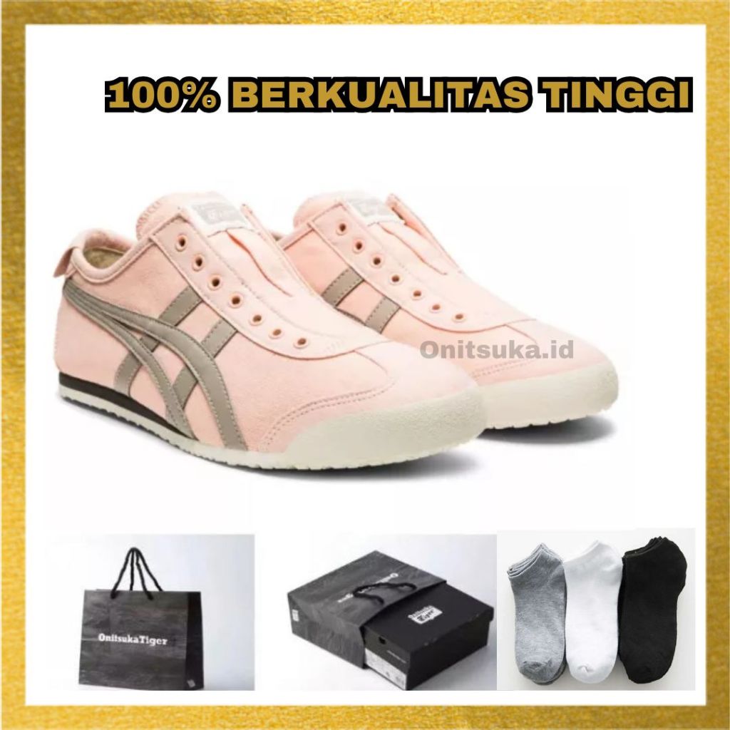 ONITSUKA TIGER - Onitsuka Tiger Slip-On Pink Grey