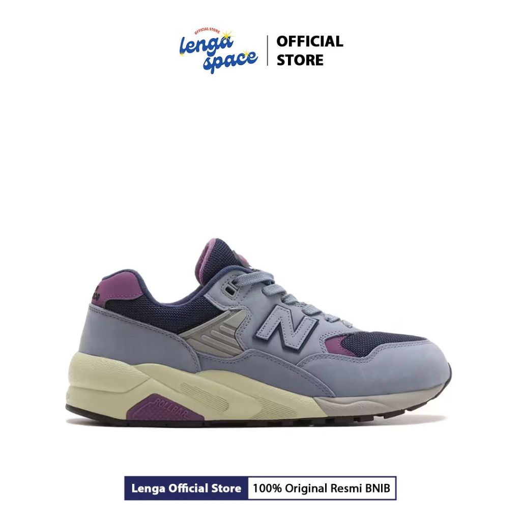 Sepatu Sneakers Pria NB580 - Arctic Grey/Navy (MT580VB2) Original