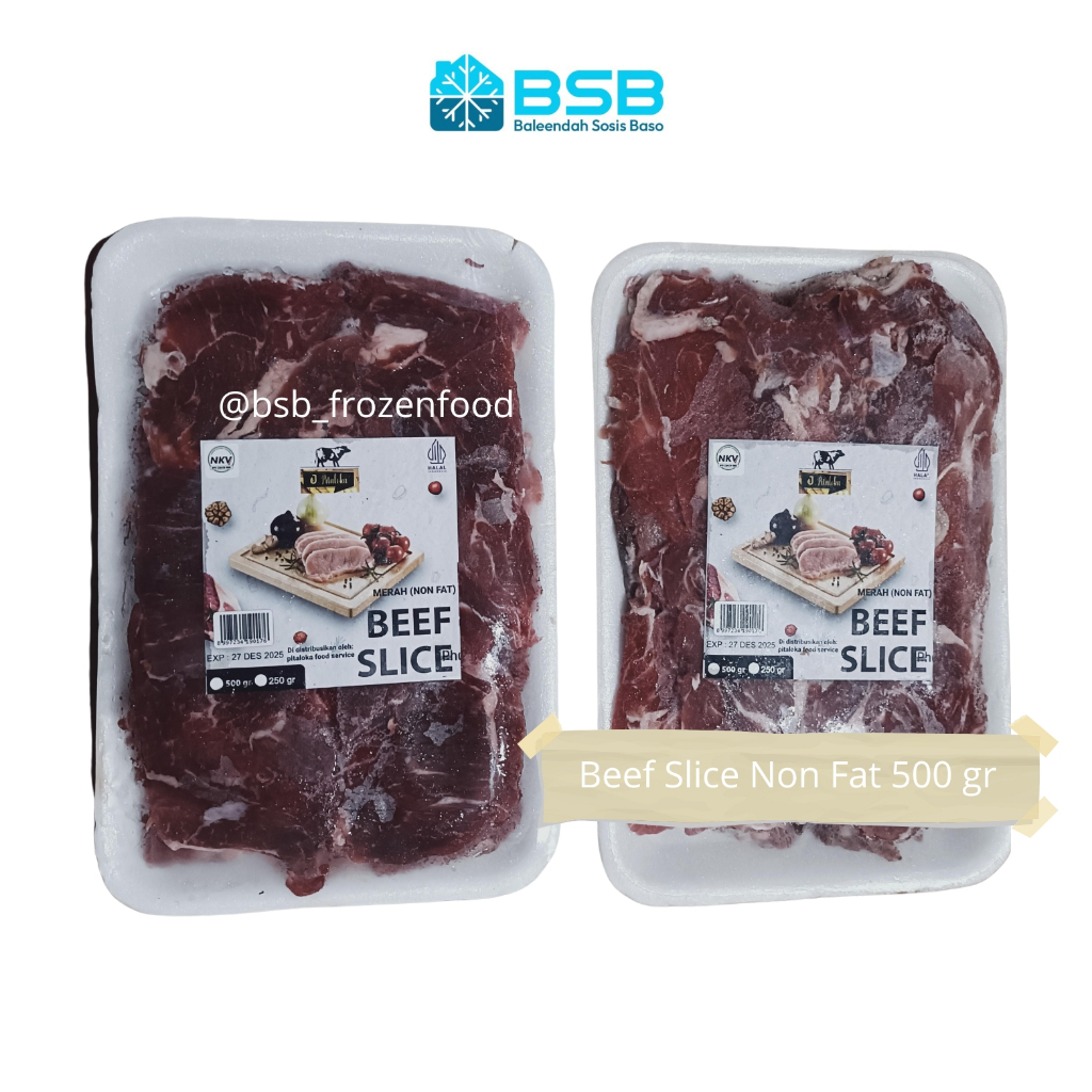 

J PITALOKA Beef Slice Non Fat Premium Daging Slices Chicken Slice 500 gr