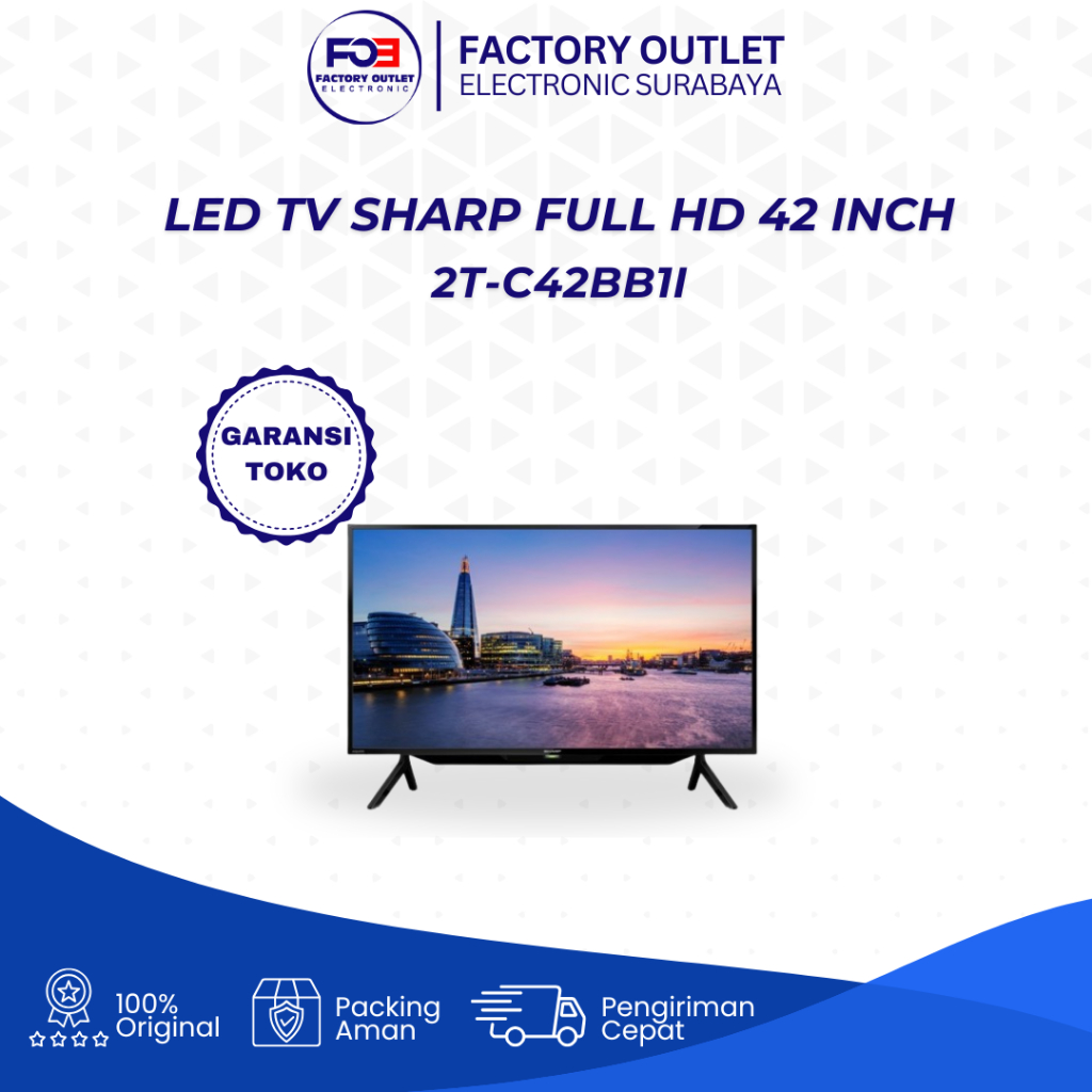 [ EKS - DISPLAY ] LED TV SHARP FULL HD 42 Inch 2T-C42BB1I