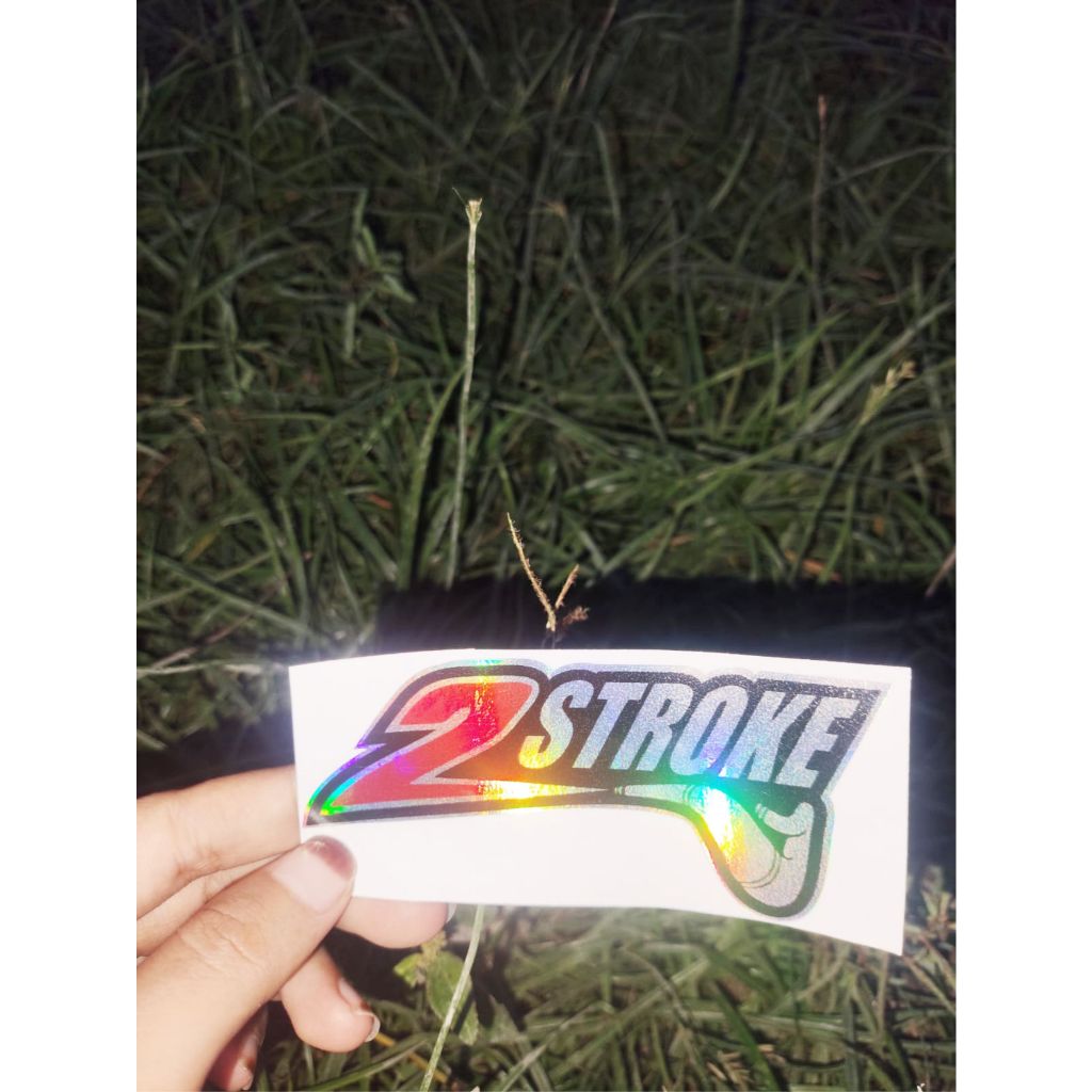 Sticker 2 Stroke Hologram/Vinyil (SV-0009) - Sticker Variasi 2 Stroke Terbaru - Sticker Cuttinig 2 S