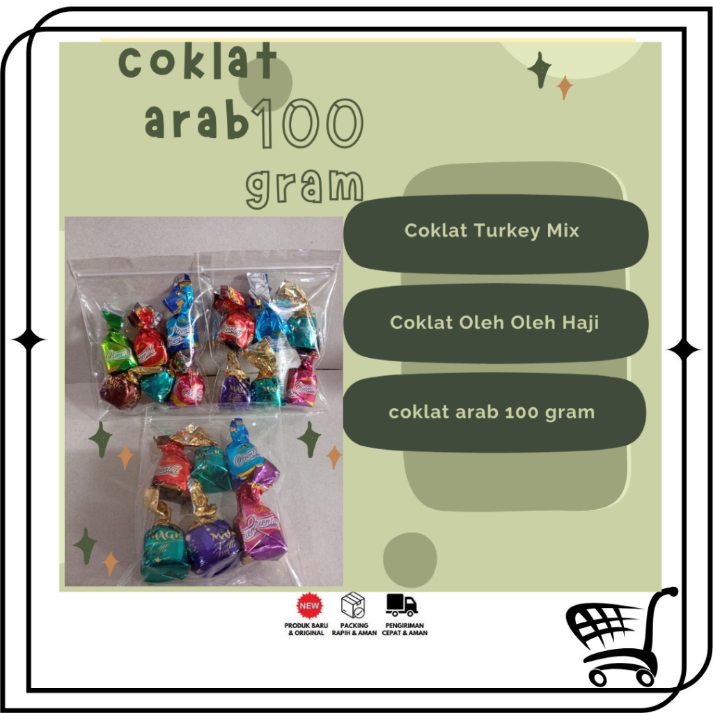 

Toko99 - coklat mixs turkey / coklat arab pack 100 gram orignal coklat turkey oleh oleh haji dan umrah