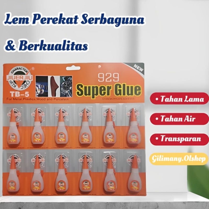 

LEM CAIR SUPER PEREKAT/LEM ASLI ORIGINAL SUPER GLUE / LEM GLUE SERBAGUNA