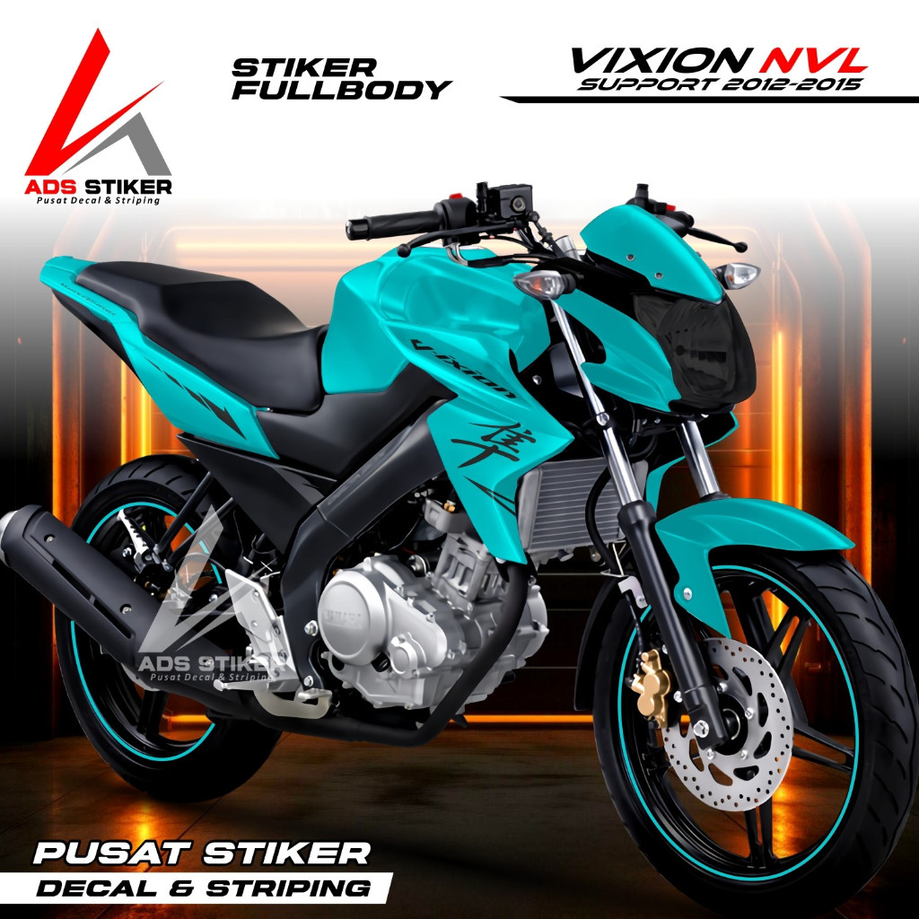 (COD) Decal Vixion New Full Body - Sticker Vixion NVL Full Blok Striping Vixion NVL Full Modifikasi 