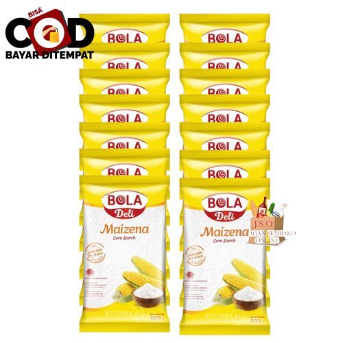 

[ JSO ] Bola Deli Tepung Maizena Renceng 10X20gr Tepung Pati Jagung 100% Corn Starch Halal