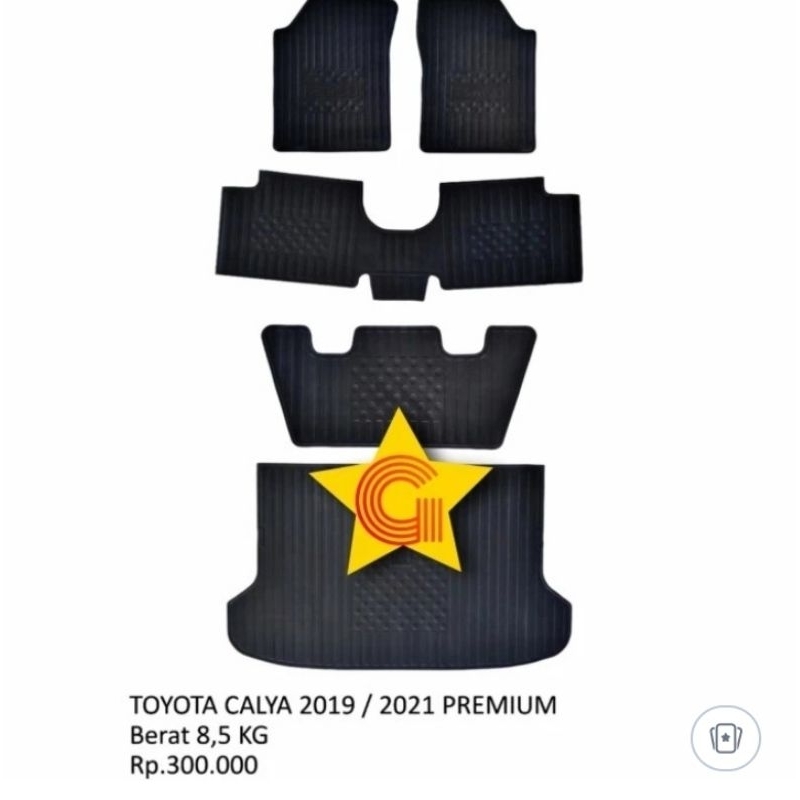 karpet karet mobil Toyota Calya 2019-2021 premium