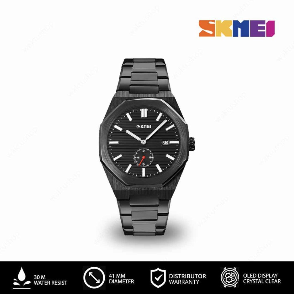 SKMEI 9262  Original Jam Tangan Pria Analog Stainless Steel Tahan Air