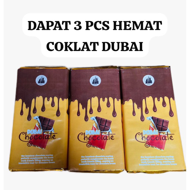 

DAPAT 3 PCS PAKET HEMAT DUBAI CHOCOLATE