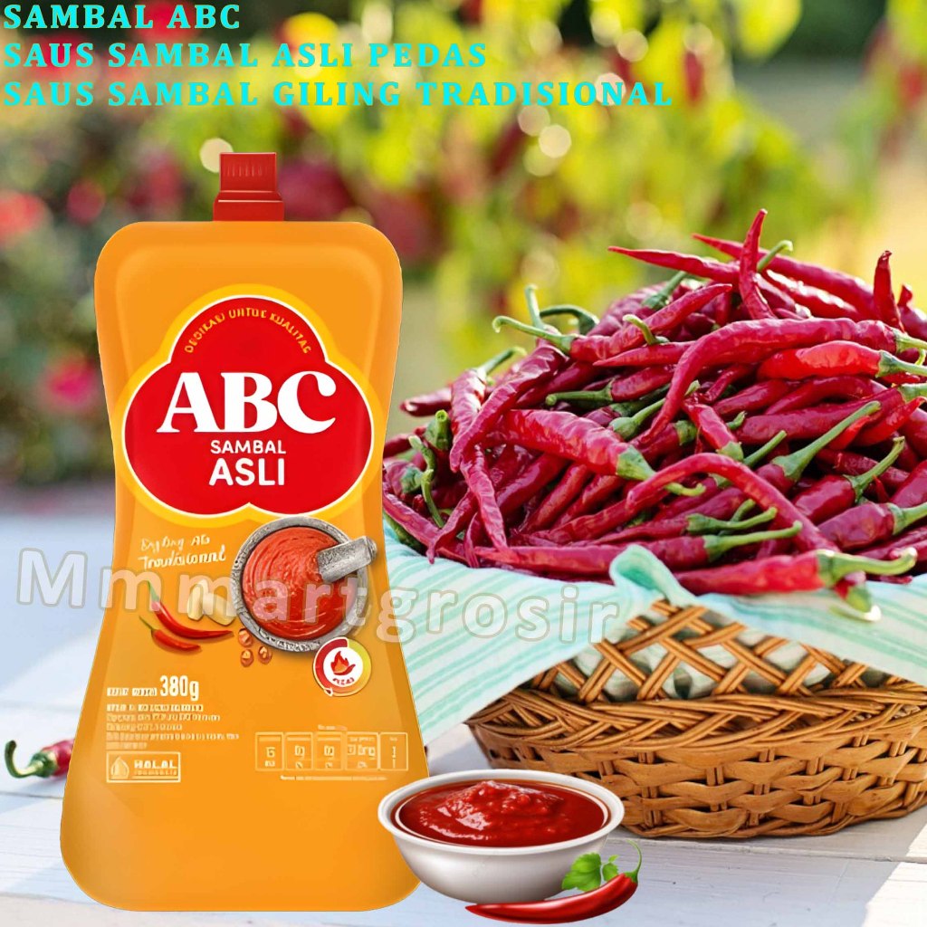 

Sambal Abc / Saus Sambal Asli Pedas / Saus Sambal Digiling Tradisional / 380gr
